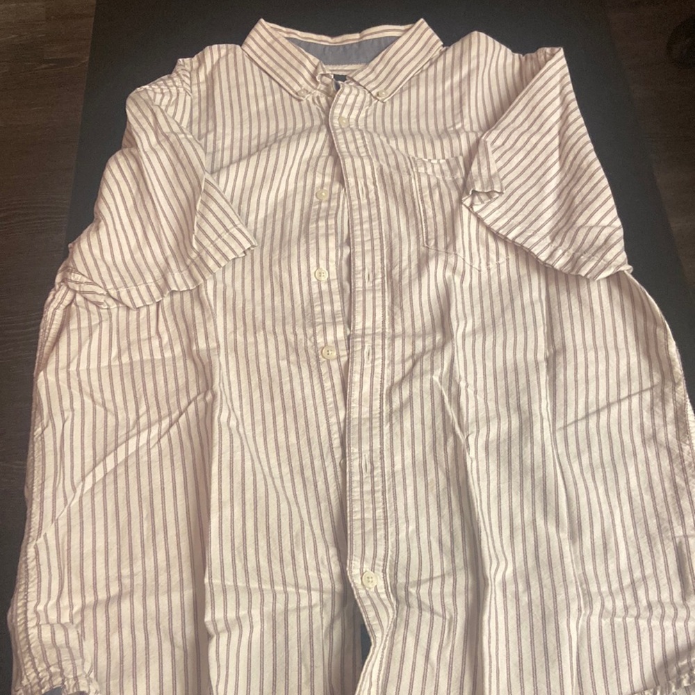 Men’s Vans Short Sleeve Pocket Button Up, Medium Classic Fit
